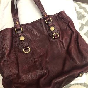 Marc Jacobs Wine Leather Tote